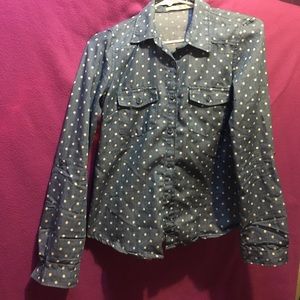 Denim button up shirt