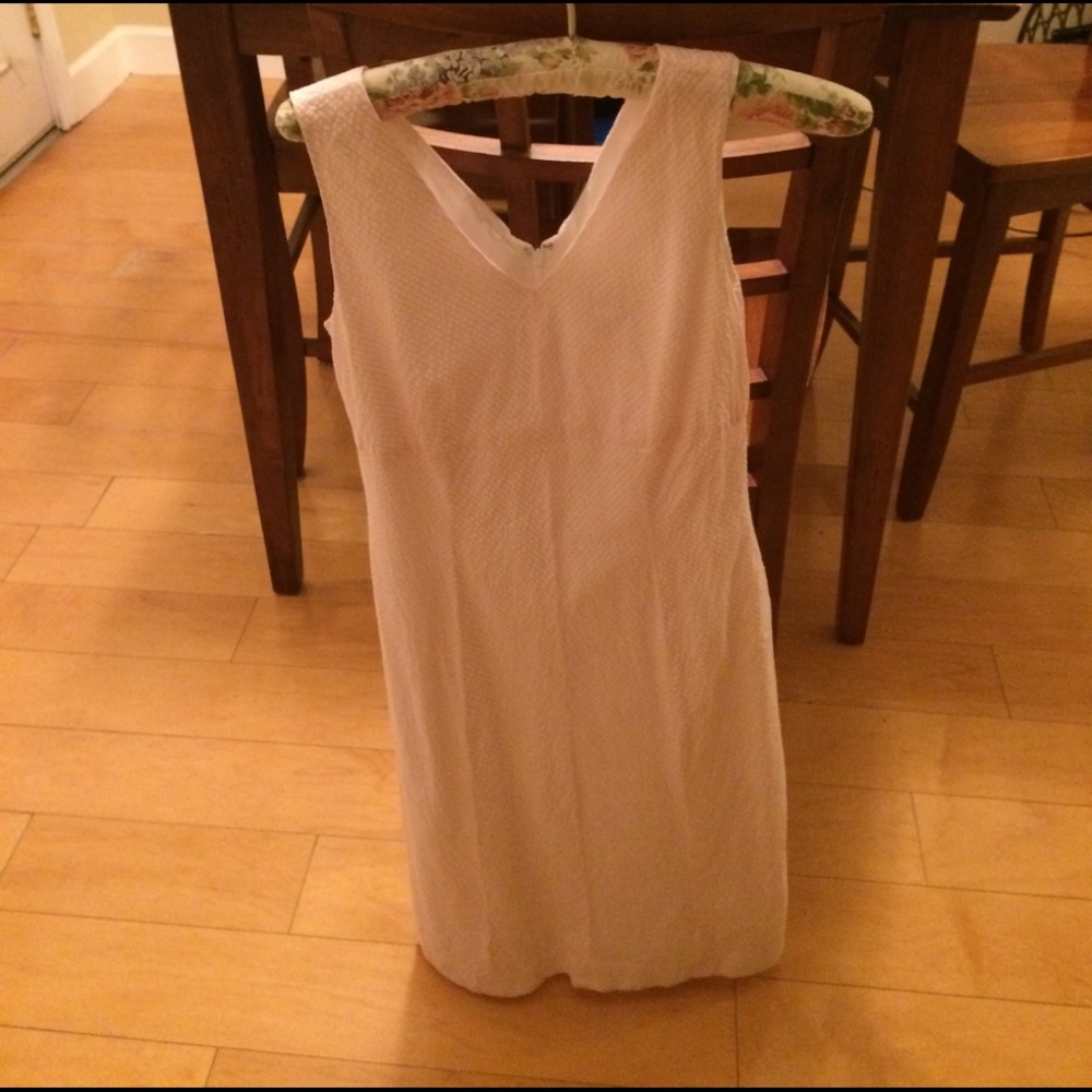 Seer sucker pink dress