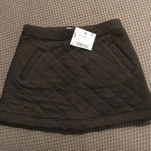 Janie and Jack Black Quilted Skirt w/ pockets NWT