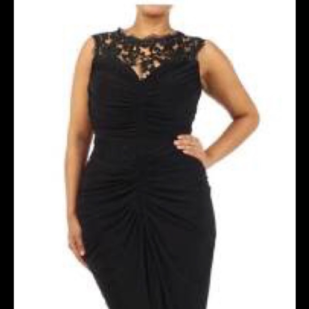Black gown for a black tie event.  Runs big!