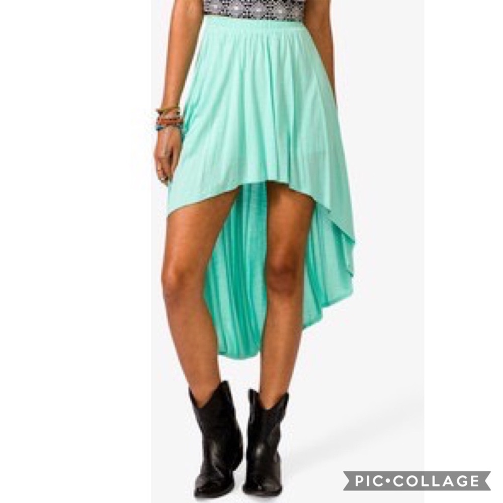 💚Green Asymmetrical Skirt💚