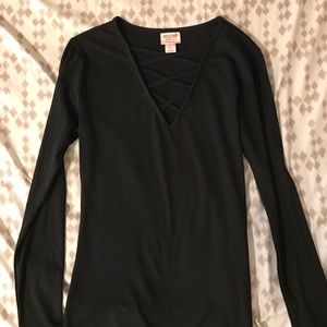 Lace up top size small