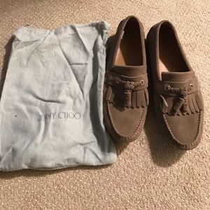 Jimmy Choo men's slip on suede shoes