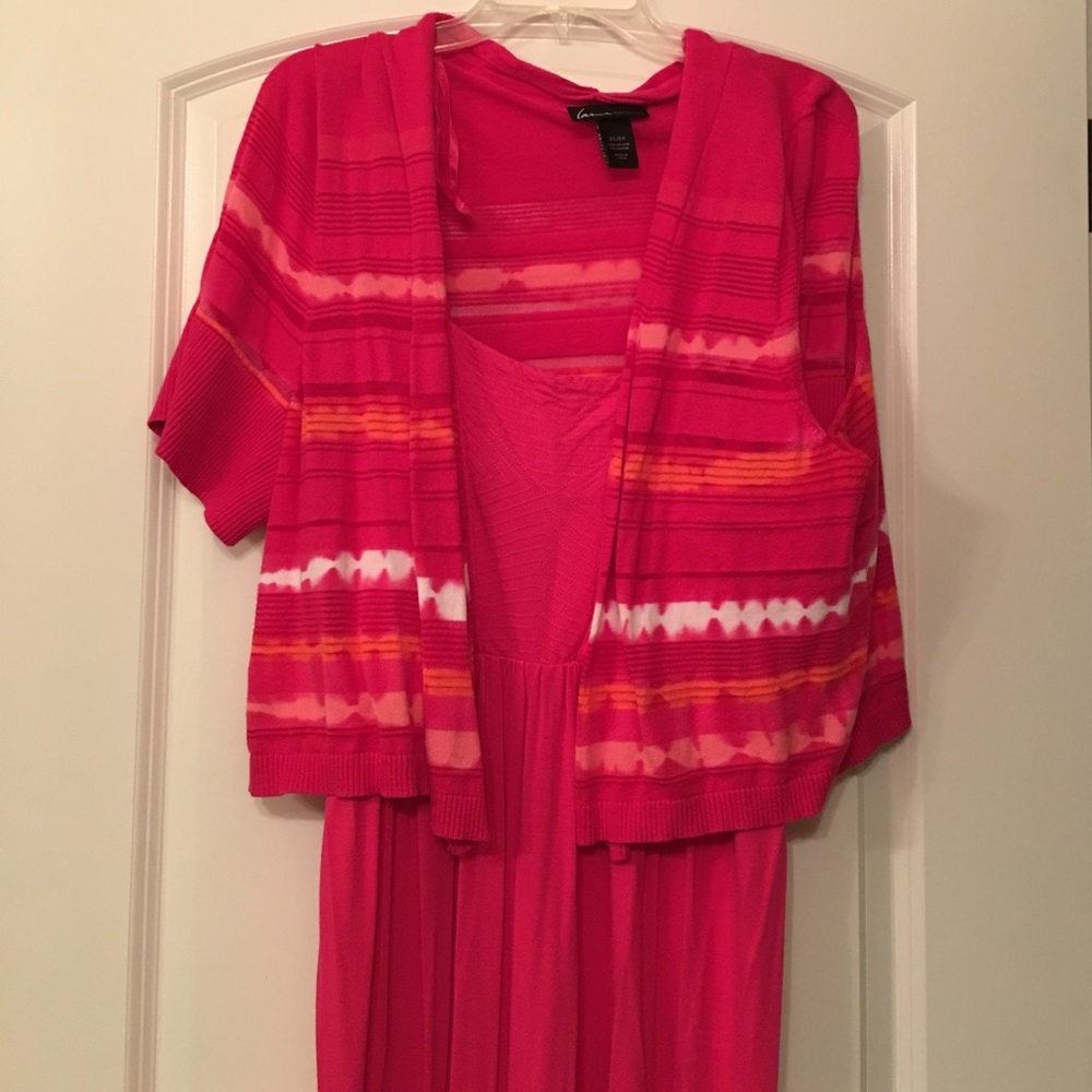 Maxi Dress with sweater