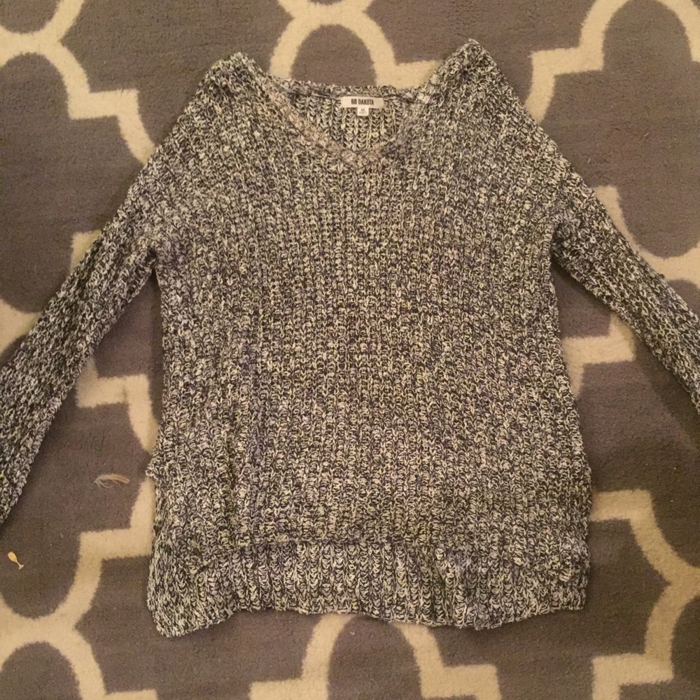 Black and white sweater