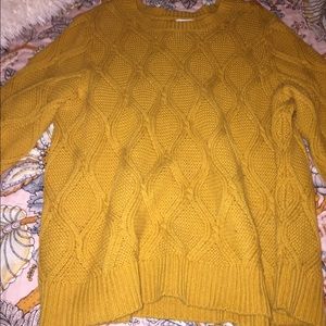 mustard sweater