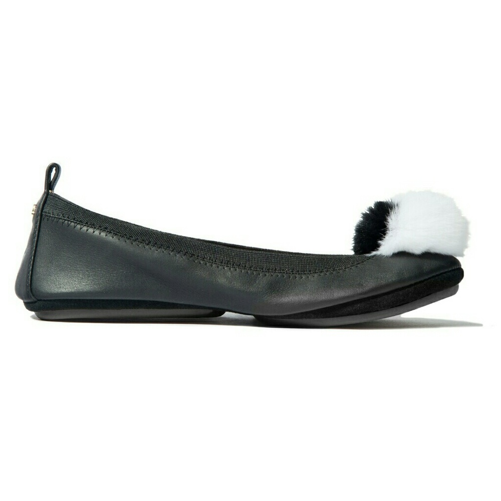 Samara Fur Pom Pom Alsina Leather In Black