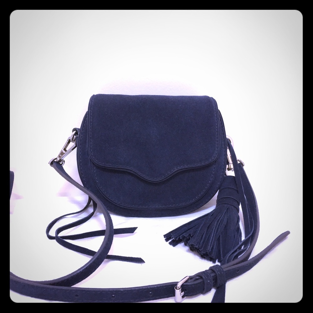 Rebecca Minkoff Mini Sydney Suede Crossbody, Blue