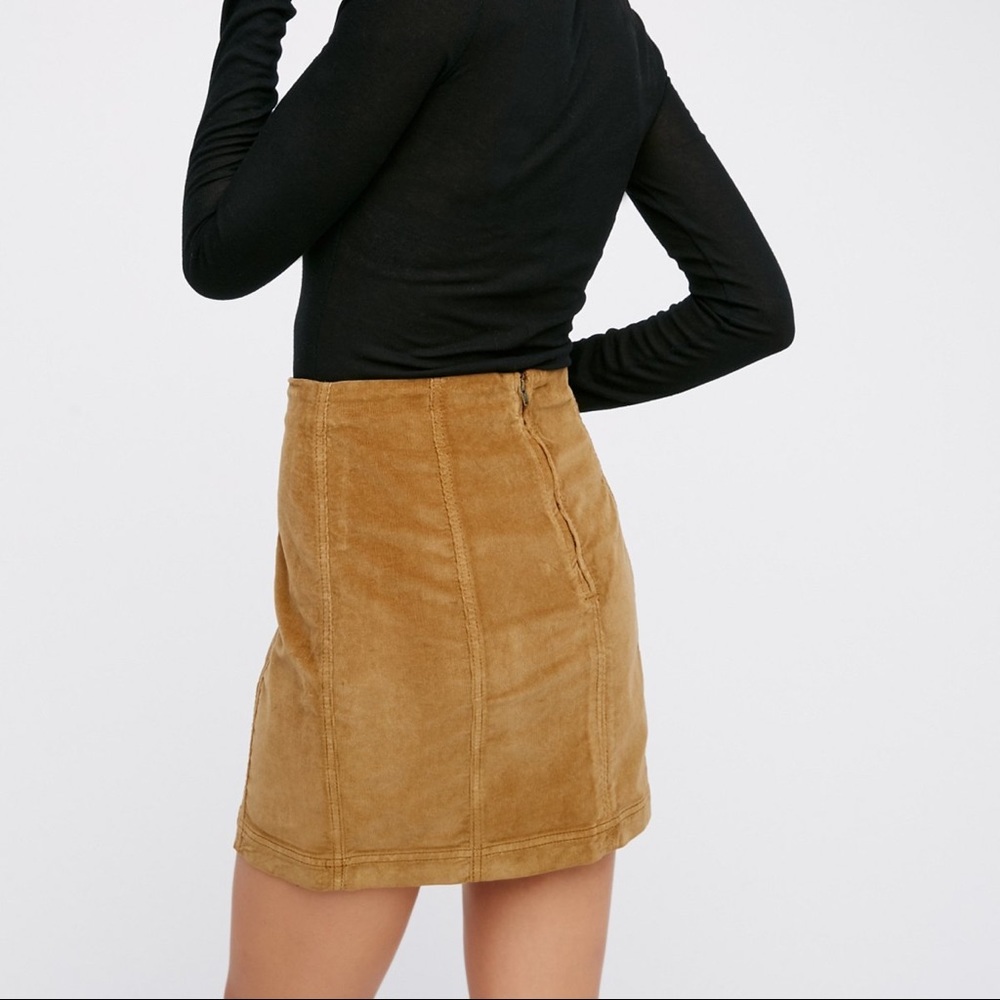 🎉HP🎉Free People Modern Femme Cord Mini in Golden - Picture 7 of 7