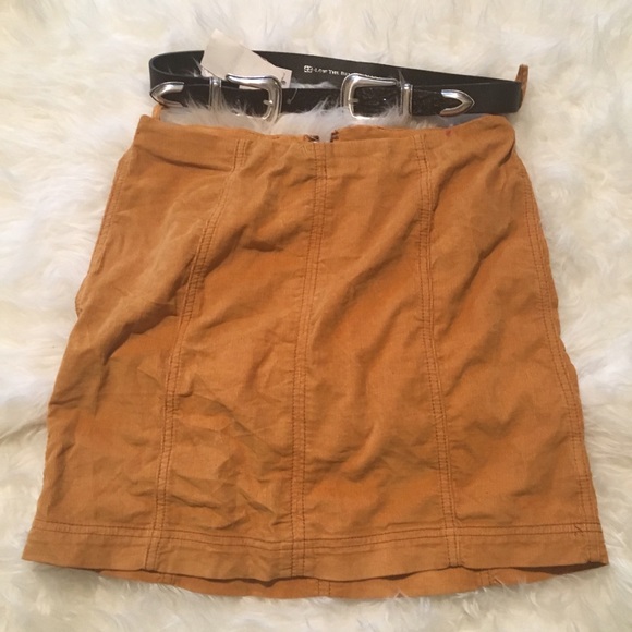 ๐HP๐Free People Modern Femme Cord Mini in Golden - Picture 5 of 7