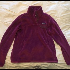 Fushia Patagonia Snap T fleece