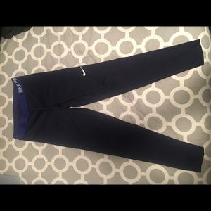 Nike Workout Pants-Navy Blue