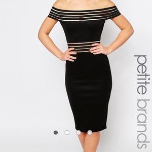 Asos petite black dress size small or 6