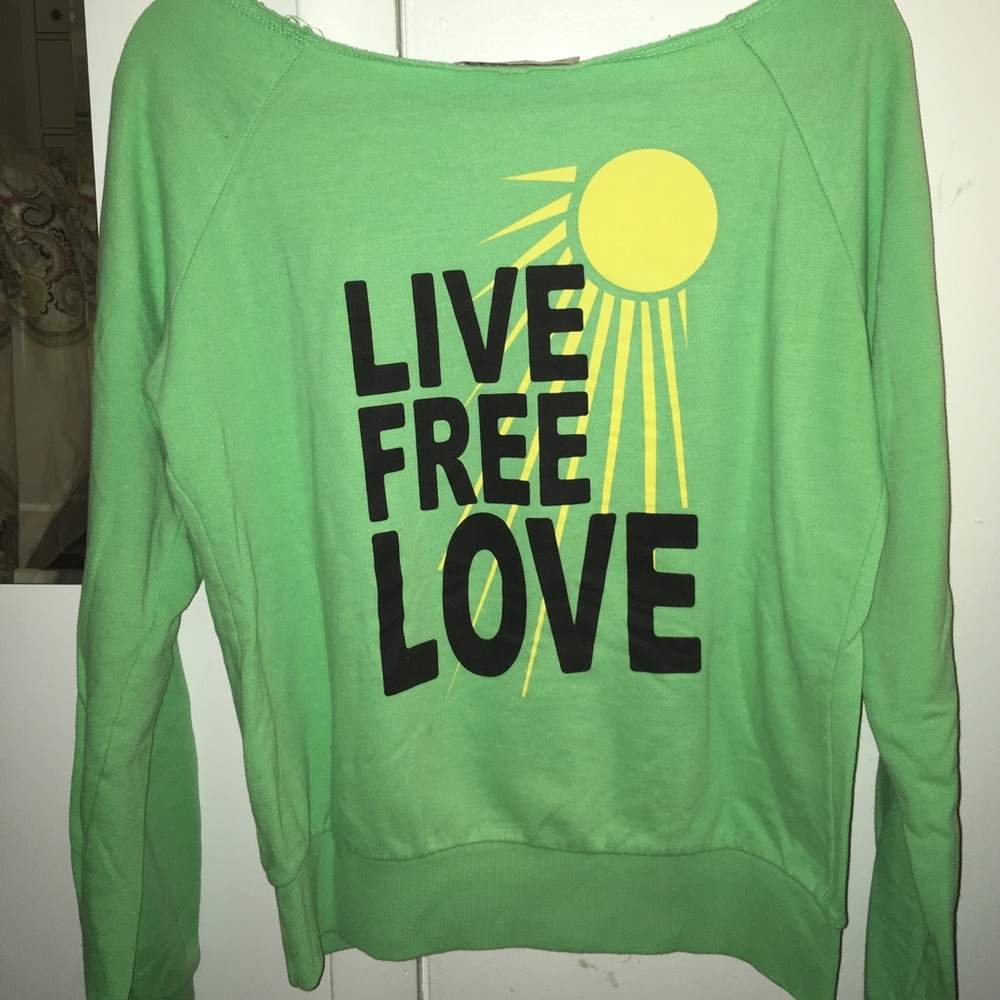 Vintage Havana off the shoulder sweatshirt