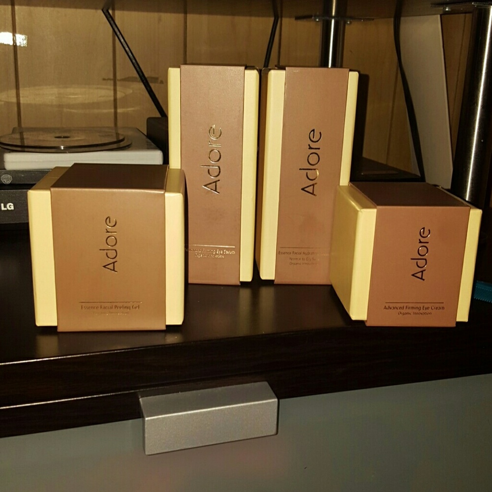 Assortment of Adore skin care products