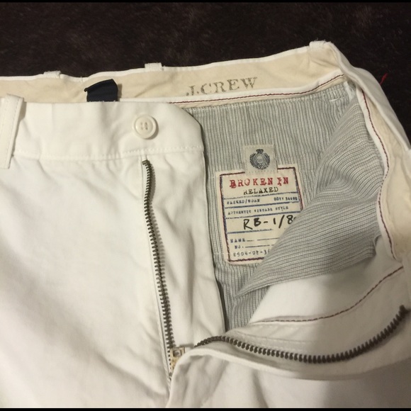 J. Crew broken in relaxed white chino - Picture 2 of 2