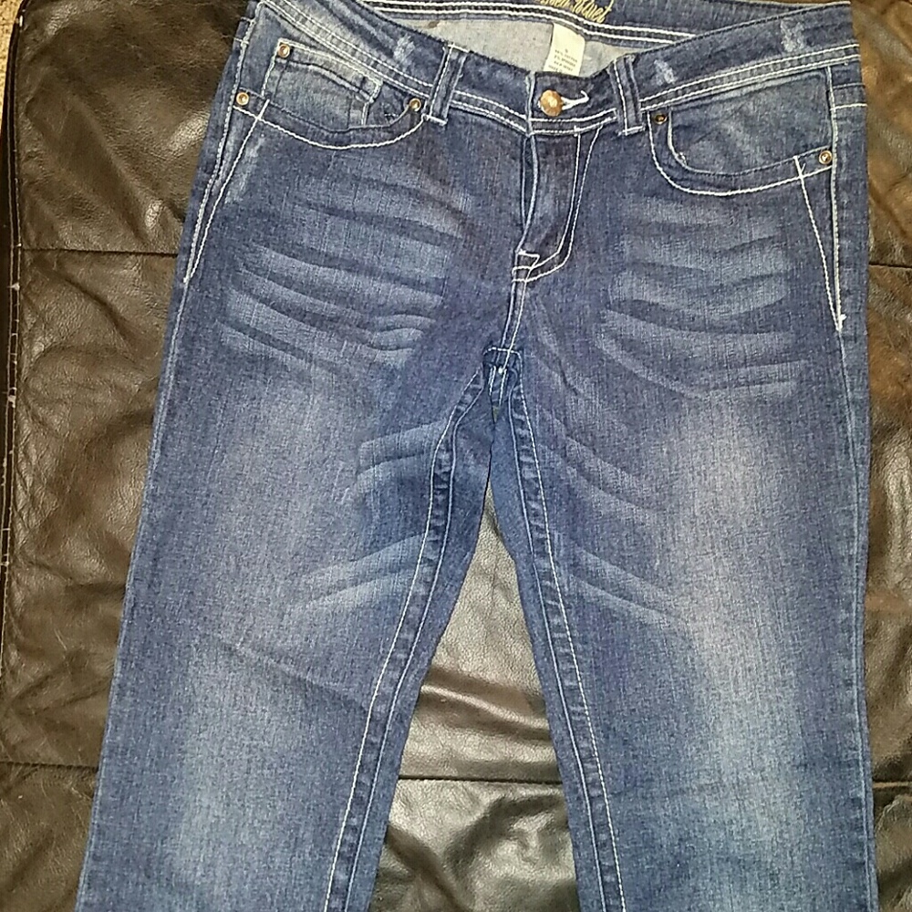 Straight leg jeans