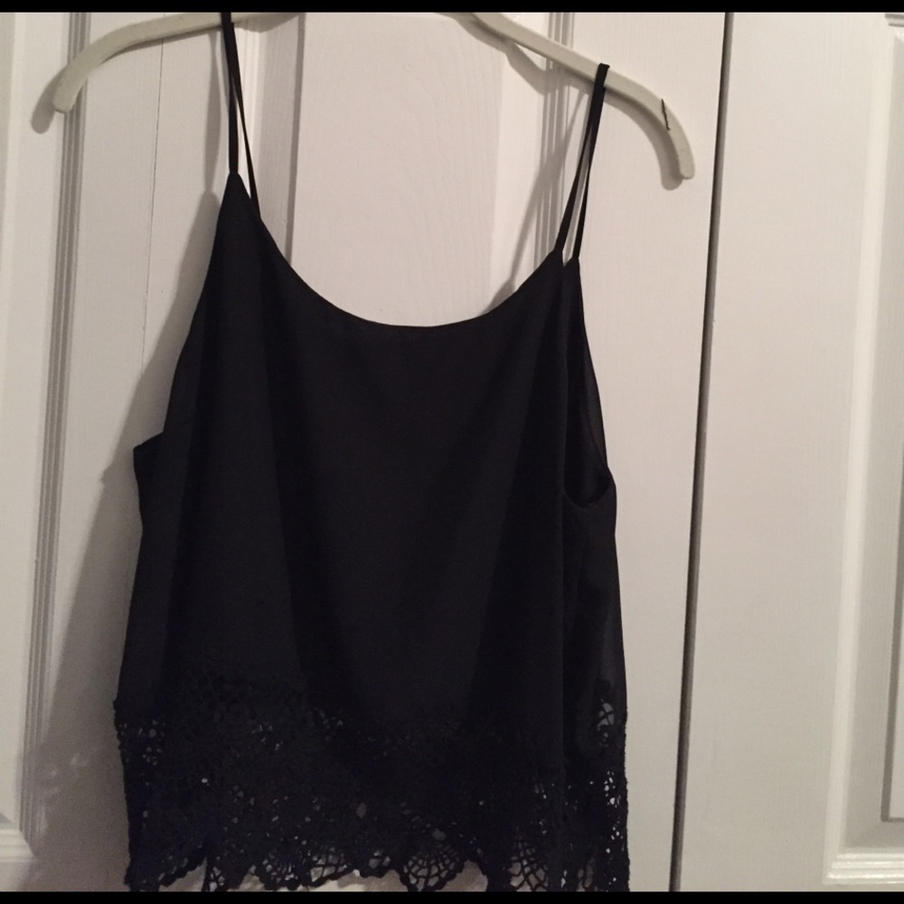Black lace cami!