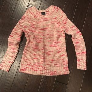 Pink and Cream Tunic Sweater