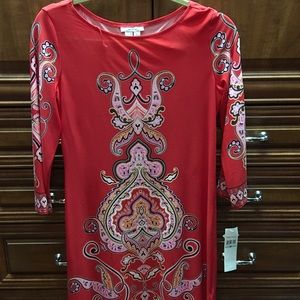 Cute red shift dress london times