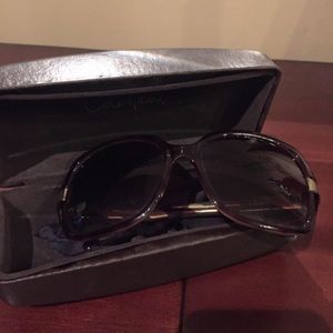Cole Haan Brown Butterfly-Style Sunglasses