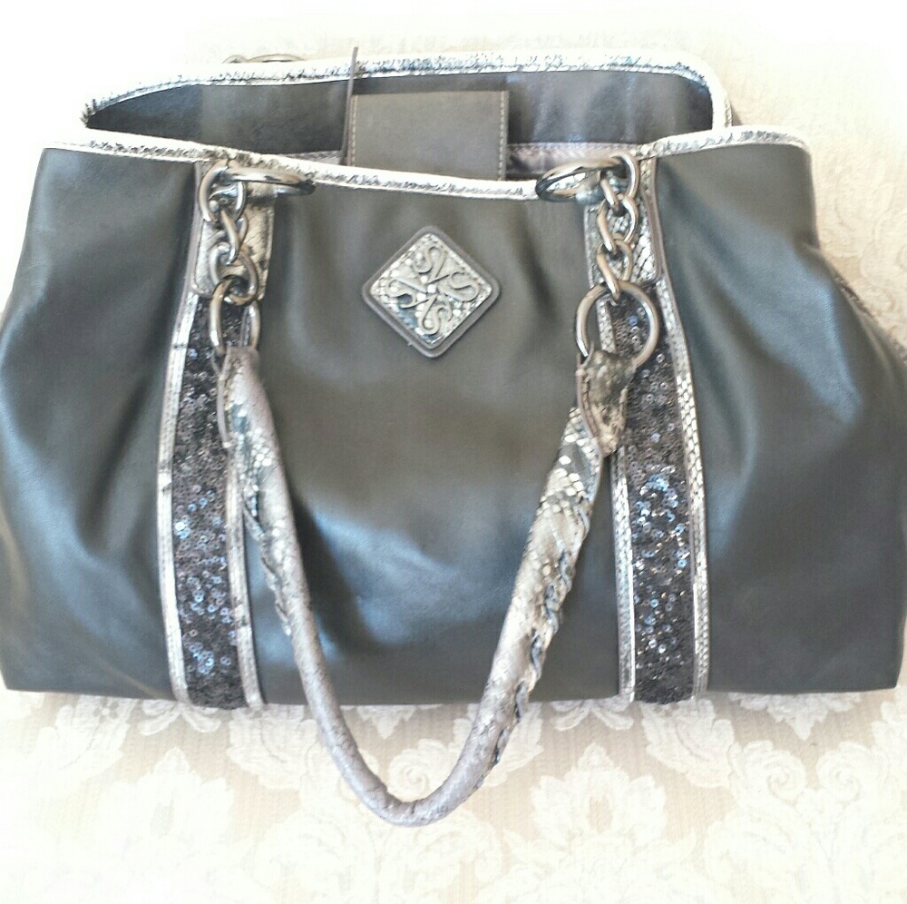 Black Snakeskin Simply Vera Wang Purse