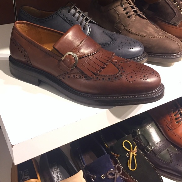 NIB Ferragamo Tramezza Kiltie Strap Loafers 4x HP - Picture 6 of 6