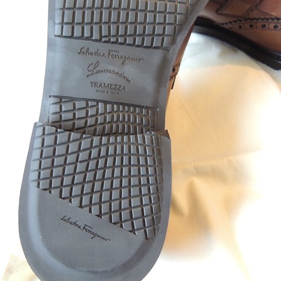 NIB Ferragamo Tramezza Kiltie Strap Loafers 4x HP - Picture 4 of 6