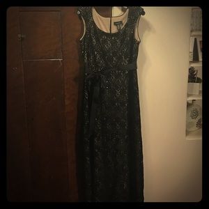 Black lace formal gown
