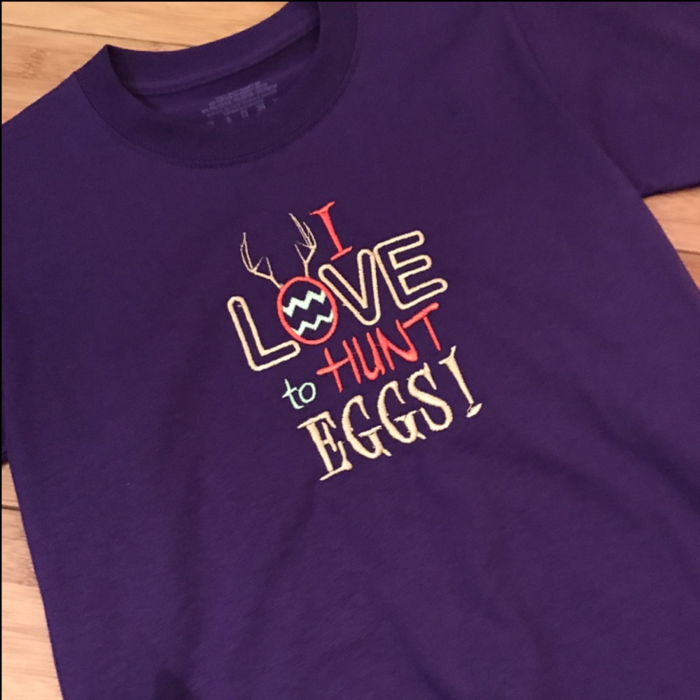 Embroidered Easter Tee