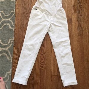 AG maternity cropped skinny jeans. Size 27.