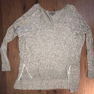 Express sweater zip up sides