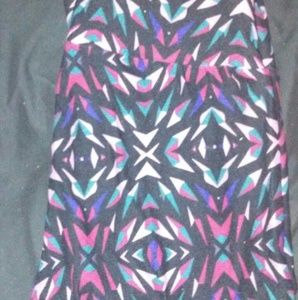 OS printed lularoe leggings bnwot