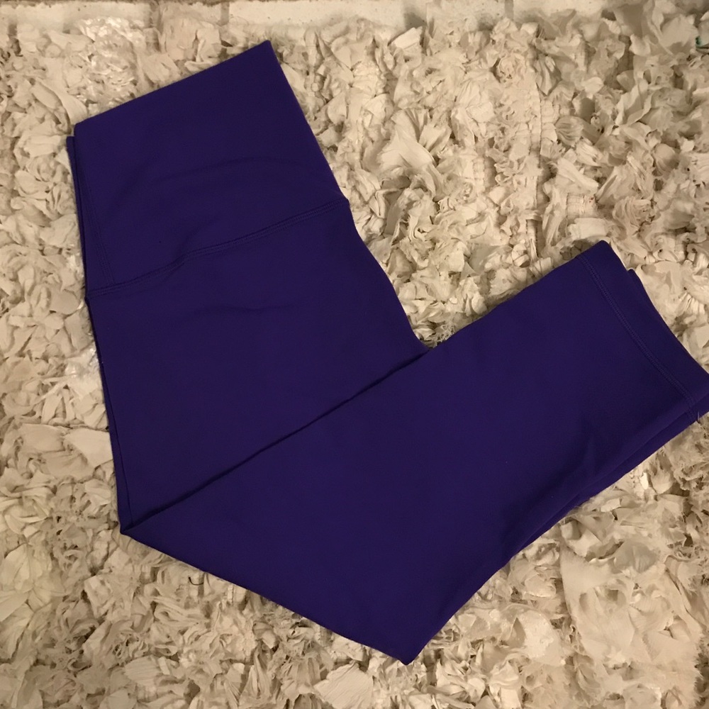 Lululemon Wunder Under Crop Purple