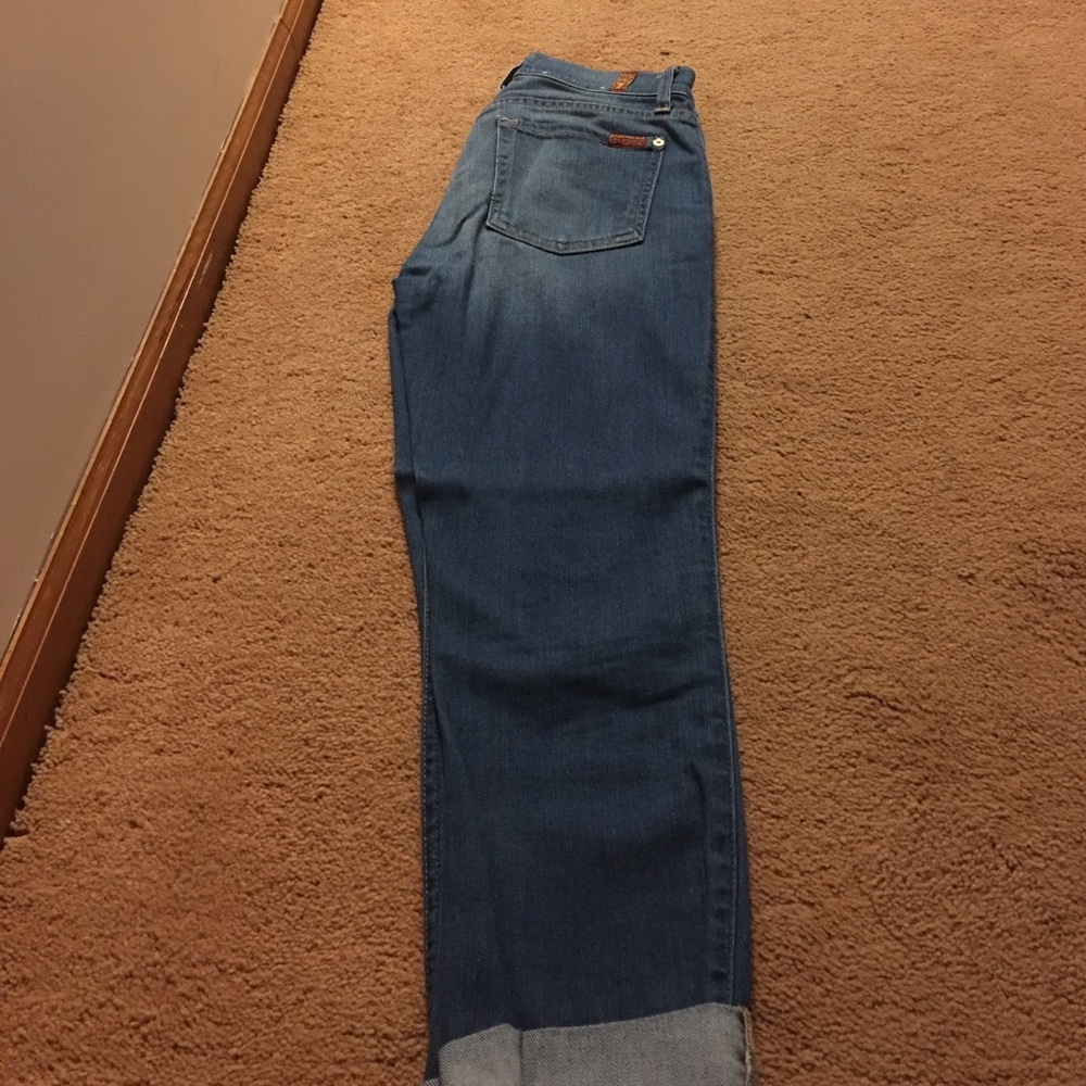 7 for all mankind cropped relaxed skinny jeans