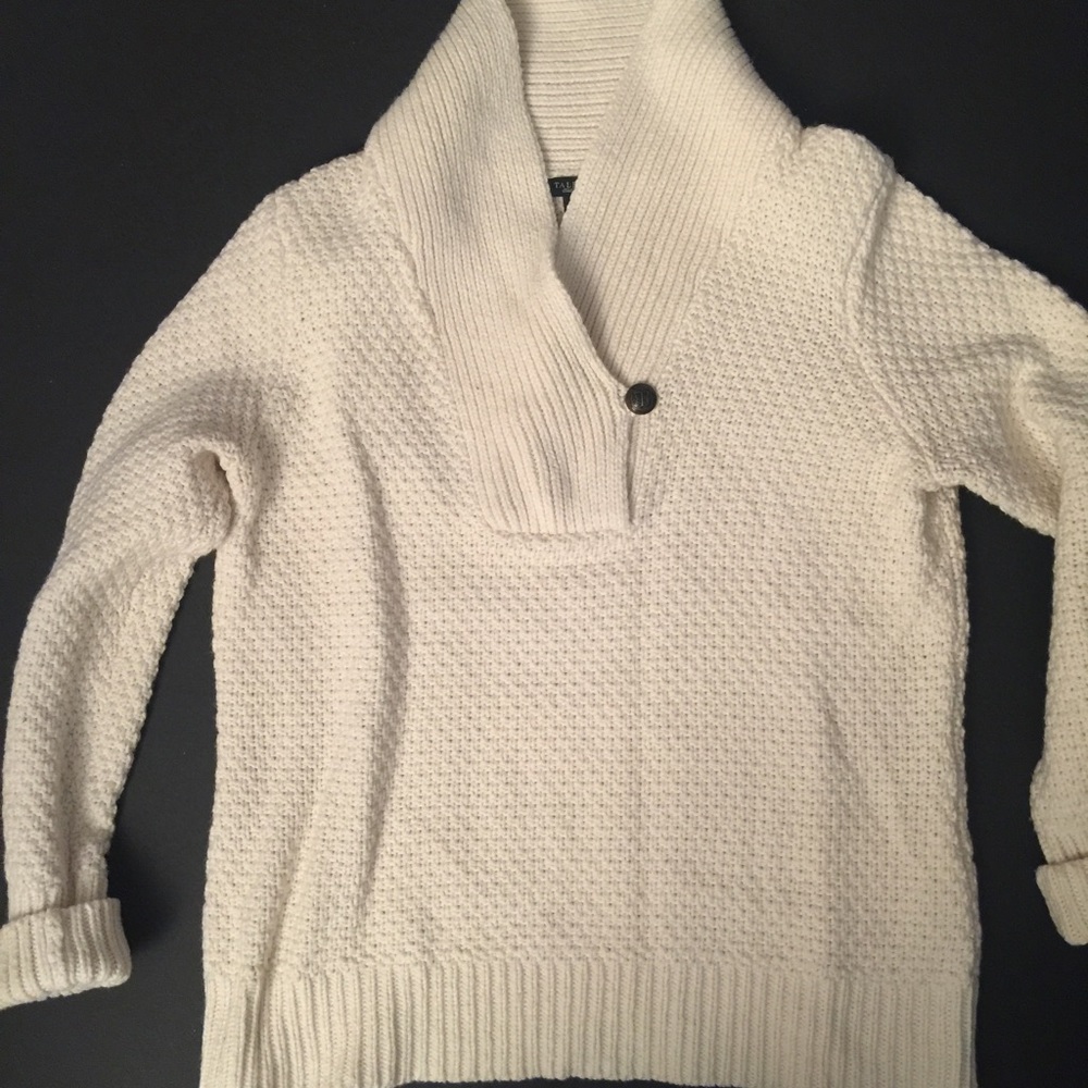 Talbot's Off White/Cream Sweater Size Medium