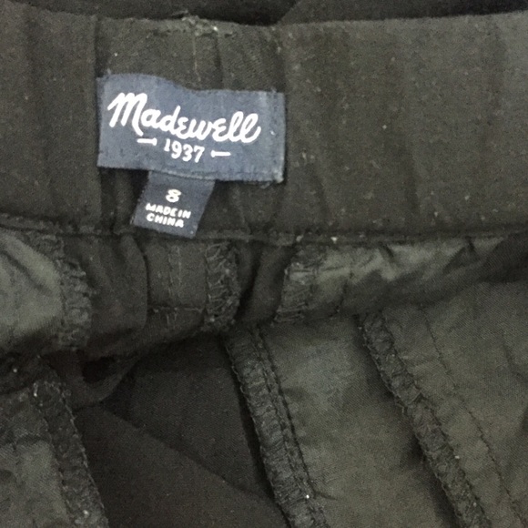 Madewell Delancey Slouch Trousers size 8 Black - Picture 6 of 8