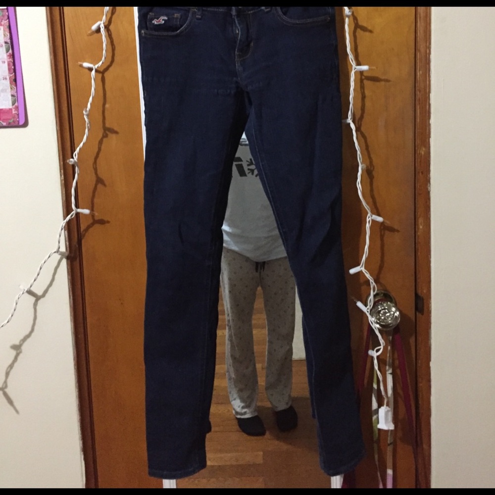 Dark blue simple jeans!!