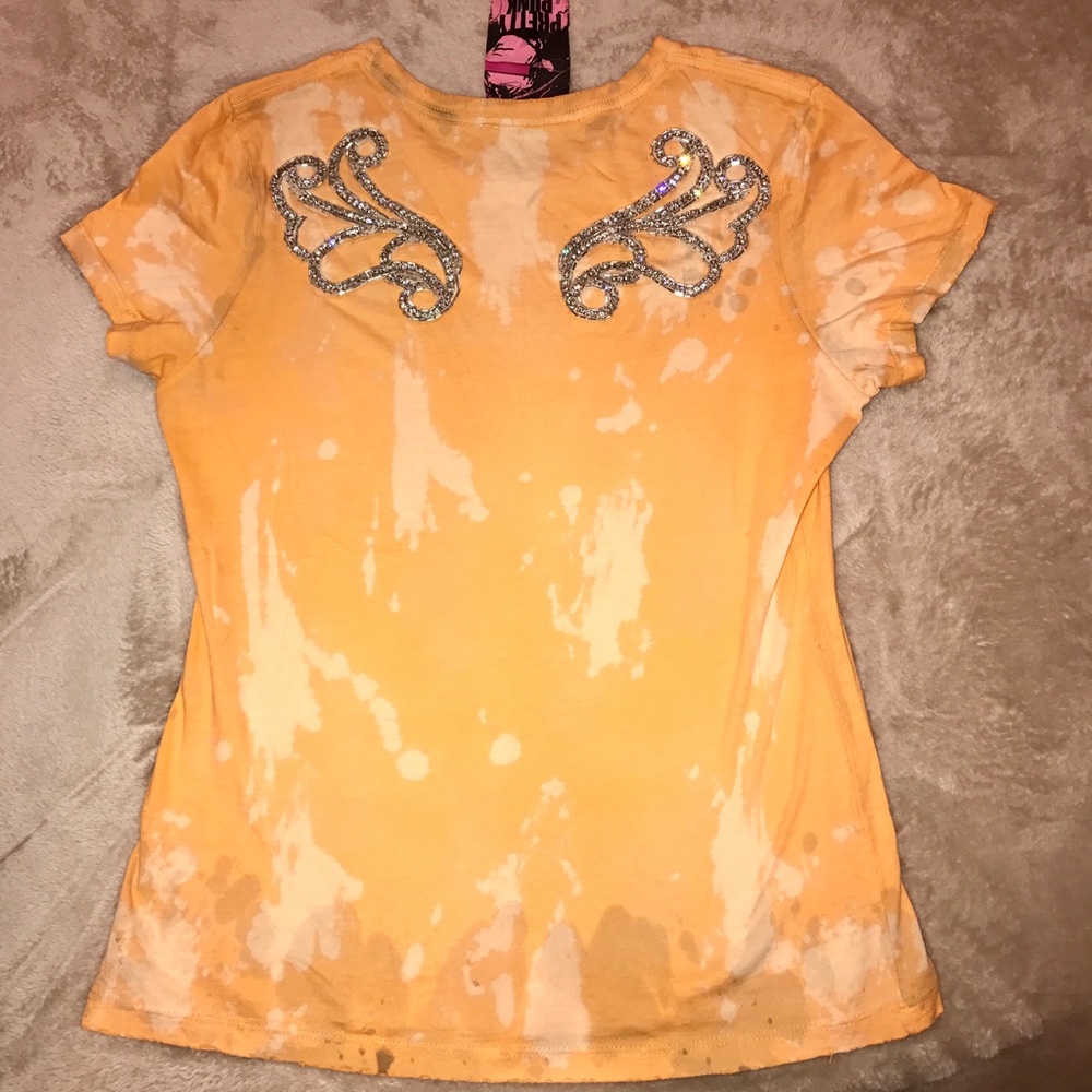 Pretty Punk Rhinestone Wings Tee