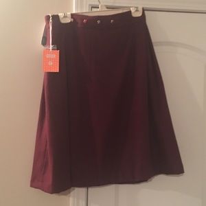 Burgundy skirt