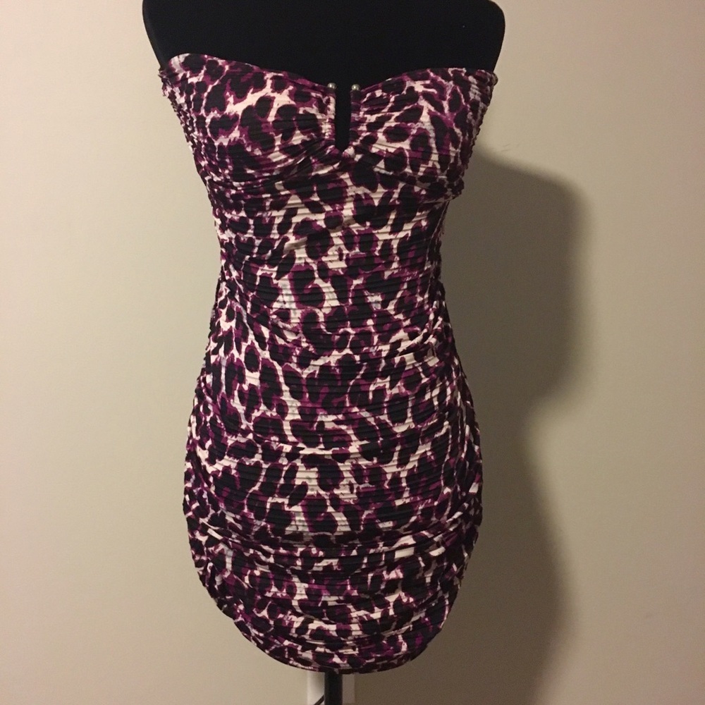 Hot Miami Styles Leopard Print Dress