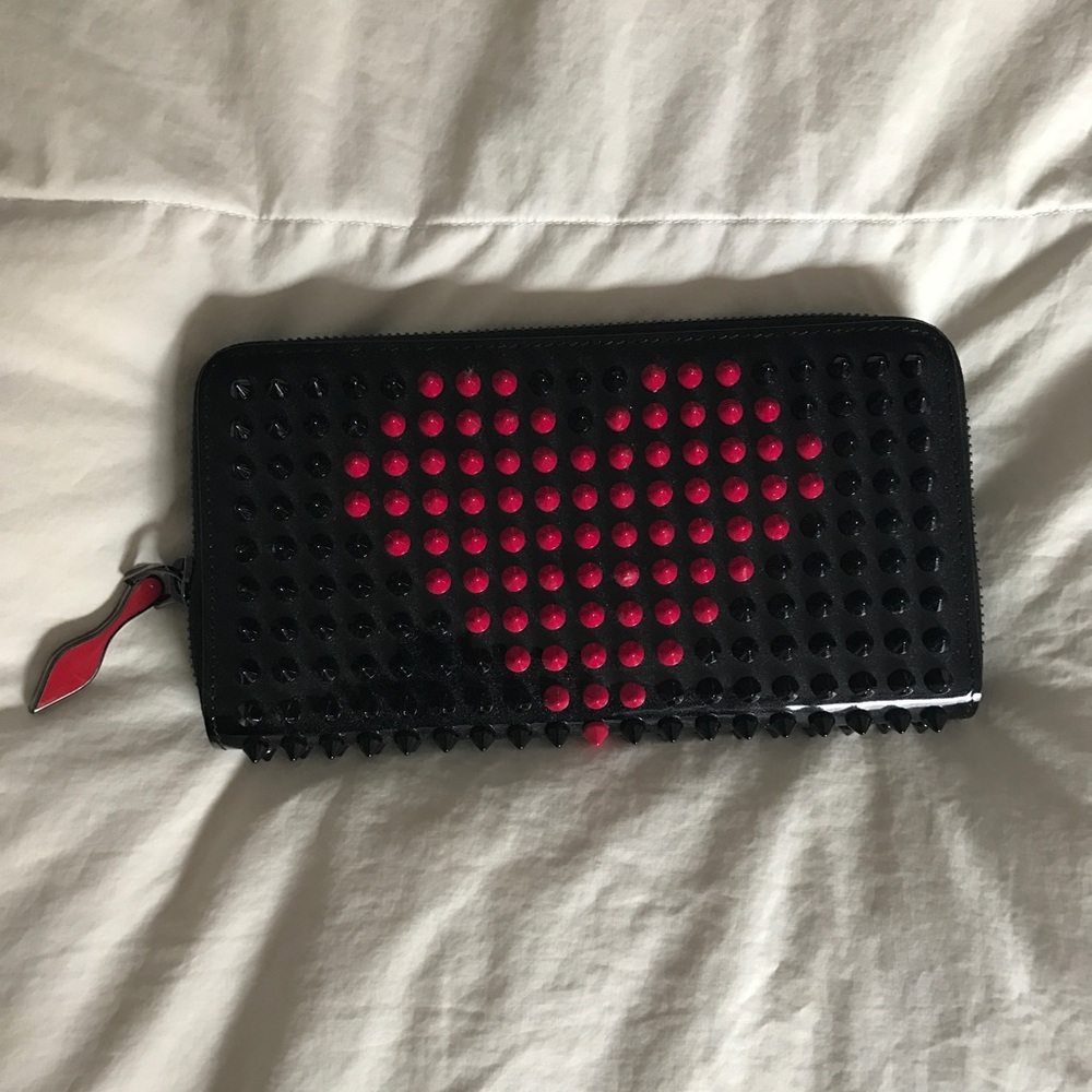 Louboutin spiked wallet (brand new)