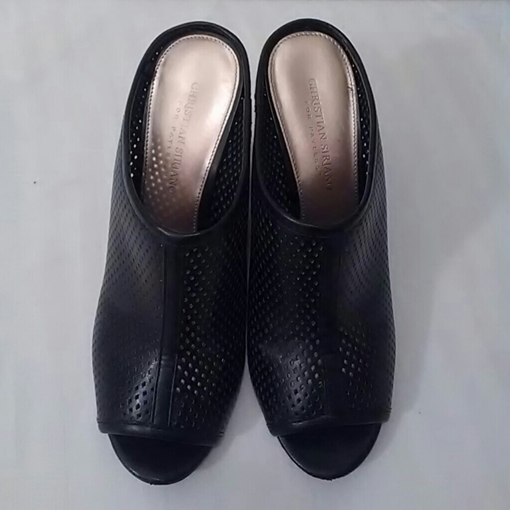 Womens black wedges size 8