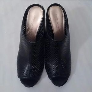 Womens black wedges size 8