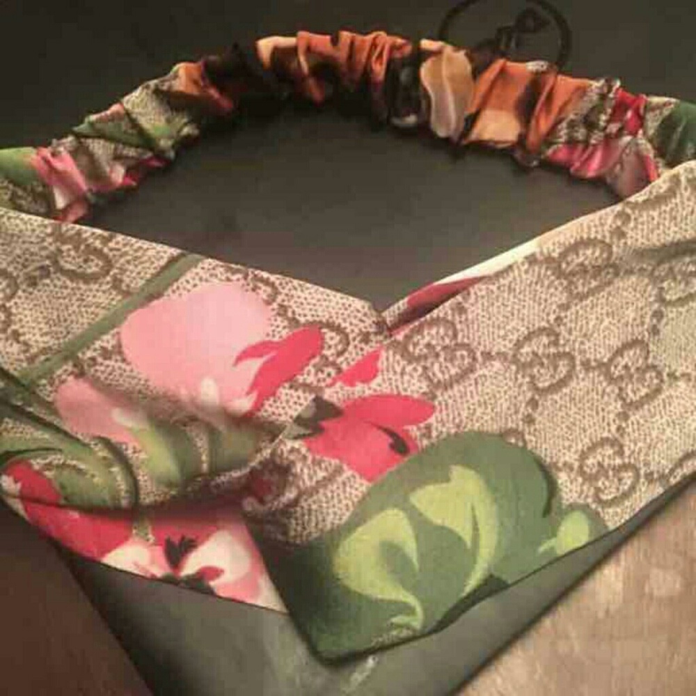 Inspired GG STYLE SILK STRETCH HEADBAND