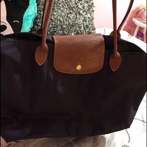 Purple long champ bag