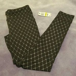 Material Girl Foil Fishnet Leggings