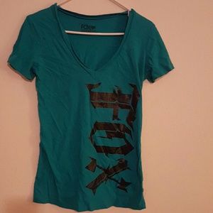Dark turquoise Fox shirt