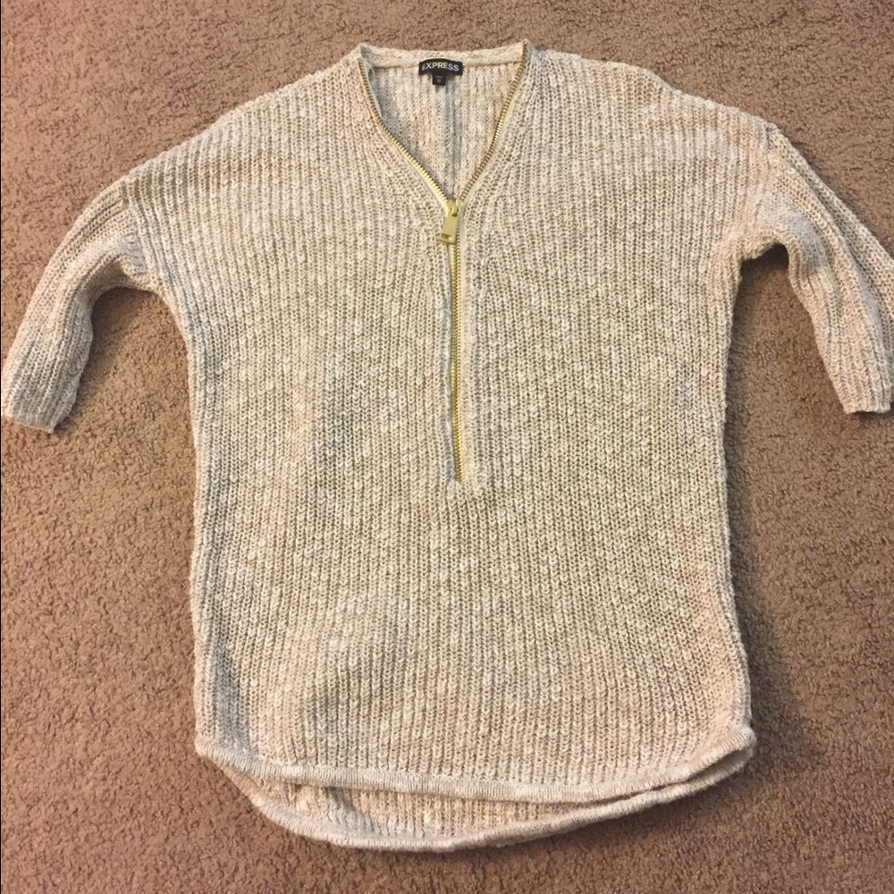 Zip up express sweater
