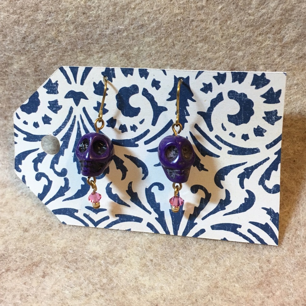 Purple Skull 💀Earrings